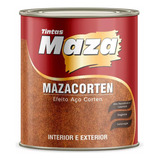 Tinta Para Efeito Decorativo Aço Corten Maza Kit 4 5 Litros