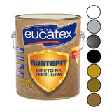 Tinta Para Ferro E Metais Direto Na Ferrugem 900ml Branca