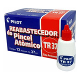 Tinta Para Pincel Atômico Tr37 Vermelho Pilot 12 Unidades