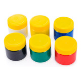 Tinta Para Pintura A Dedo Acrilex Com 6 Potes De 30ml