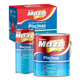 Tinta Para Piscina Azul Esmalte Pu Kit Maza 4 5 Litros