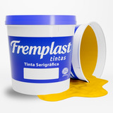 Tinta Para Serigrafia Fremplast Hidro Mix Amarelo Ouro 1 kg