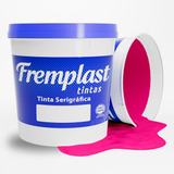 Tinta Para Serigrafia Fremplast Hidro Mix Rosa Fluor 1 kg