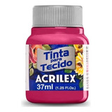 Tinta Para Tecido Fosca 37ml Acrilex Rosa Escuro 542