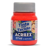 Tinta Para Tecido Vermelho Vivo 37ml Acrilex