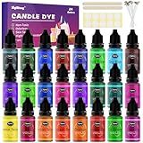 Tinta Para Velas 24 Cores De Tinta Líquida Para Fabricação De Velas Kit De Suprimentos De Fabricação De Velas Ingredientes De Grau Alimentício Coloração De Vela à Base De óleo Para Corantes De