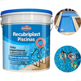 Tinta Piscina Alvenaria Recubriplast 3 6l Azul Impermeavel