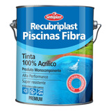 Tinta Piscina De Fibra Impermeabilizante Azul Piscina 3 6l