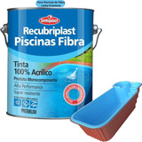 Tinta Piscina Fibra Recubriplast 3 6l