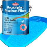 Tinta Piscina Fibra Recubriplast 3 6l Azul Proteção Extra