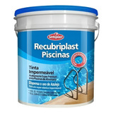 Tinta Piscina Impermeabilizante Branco 10l Recubriplast