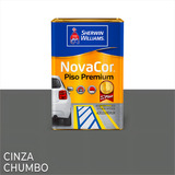 Tinta Piso 18l Novacor Premium Lavável Sherwin Williams Cor Cinza chumbo