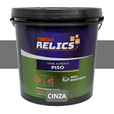 Tinta Piso Alta Cobertura Resistente 18 Litros Alto Trafego Acabamento Fosco Cor Cinza