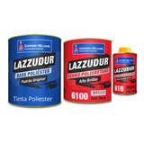 Tinta Poliester Prata Polaris Verniz 6100 Lazzuril