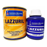 Tinta Preto Fosco Vinilico Automotivo Lazzuril Kit C Catal