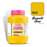 Tinta Pva Acrilex 500ml 505 Amarelo