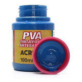 Tinta Pva Fosca Para Artesanato 100ml 2 535 Azul Mar