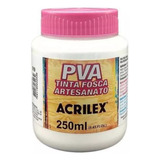 Tinta Pva Fosca Para Artesanato 250ml Branco 32250519