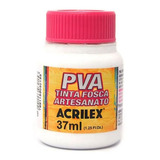 Tinta Pva Fosca Para Artesanato 37ml Acrilex Branco