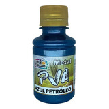 Tinta Pva Metal Colorido 100ml True Colors Pronto Cor Azul Petróleo 7975