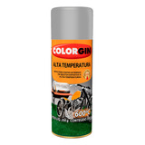 Tinta Spray Acabamento Metálico Colorgin Alta Temperatura Cor Alumínio