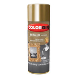 Tinta Spray Acabamento Metalico Interior Ouro 350ml Colorgin