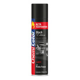 Tinta Spray Alta Temperatura 600 c Preto Fosco 350ml