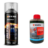 Tinta Spray Alta Temperatura 600oc Kit Removedor Ferrugem