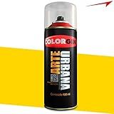 Tinta Spray Arte Urbana Colorgin 400 Ml Amarelo Sol 915