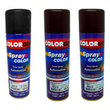 Tinta Spray Automotiva Colorgin Preto Fosco 300ml 3un
