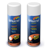 Tinta Spray Branco Fosco 2 Und 350ml Uso Geral E Automotivo