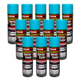 Tinta Spray Colorgin Automotivo Azul Caiçara 300ml 12unidade
