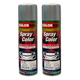 Tinta Spray Colorgin Automotivo Prata Lunar 300ml 2unidades