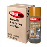 Tinta Spray Colorgin Interior Metallik 350ml Kit C 6 Und