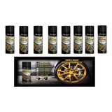 Tinta Spray Dip Weel Envelopamento Liquido Preto Fosco 8 Uni