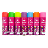 Tinta Spray Fluorescente Luminoso Fosca Colorart 300ml Cores