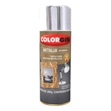 Tinta Spray Metallik Interior 350ml 250g Colorgin Cromado