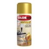 Tinta Spray Metallik Interior 350ml 250g Colorgin Ouro