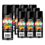Tinta Spray Preto Fosco Uso Geral 340ml   10 Unidades