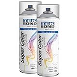 Tinta Spray Super Color Uso Geral Tekbond 350ml 2 Verniz Brilhante 
