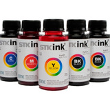 Tinta Stk Corante Bulk Ink Para Epson Ecotank Refil 5x100ml