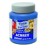 Tinta Tecido Fosca Azul Ceruleo 250ml Acrilex