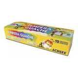 Tinta Tempera Guache 15 Ml 12 Cores Escolar Acrilex