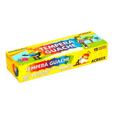 Tinta Tempera Guache Acrilex 12 Cores 15 Ml Crianças
