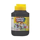 Tinta Tempera Guache Preto 250ml