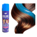 Tinta Temporária Colorida Spray Cabelo Maluco Colorido 150ml Cor Azul