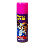 Tinta Temporária P  Cabelo Barba Em Spray 150ml Sai Com Água Cor Rosa chiclete