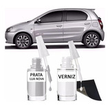 Tinta Tira Risco Automotiva Etios Prata Lua