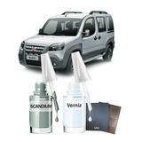 Tinta Tira Risco Fiat Doblò Essence 2003 Cinza Scandium