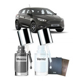Tinta Tira Risco Ford Focus Titanium Plus 2017 Cinza Moscow